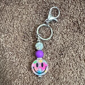 Smiley Face handmade Keychain